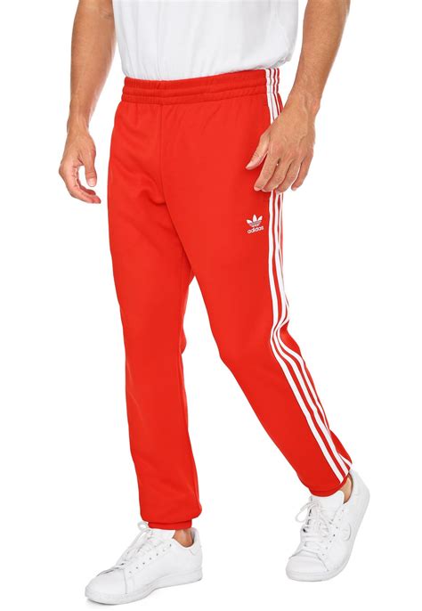 calça adidas originals masculina vermelha